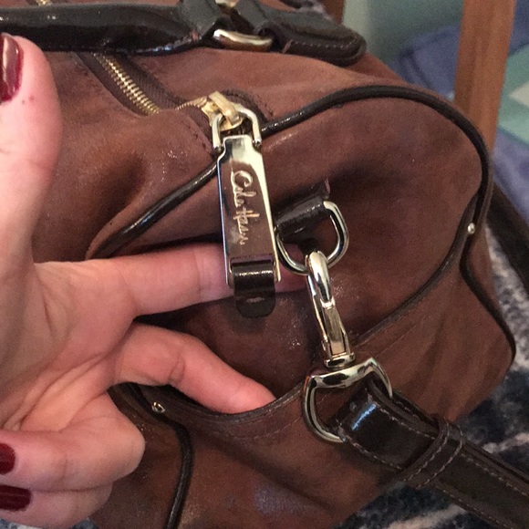 NWOT RARE Cole Haan leather satchel - Picture 8 of 9